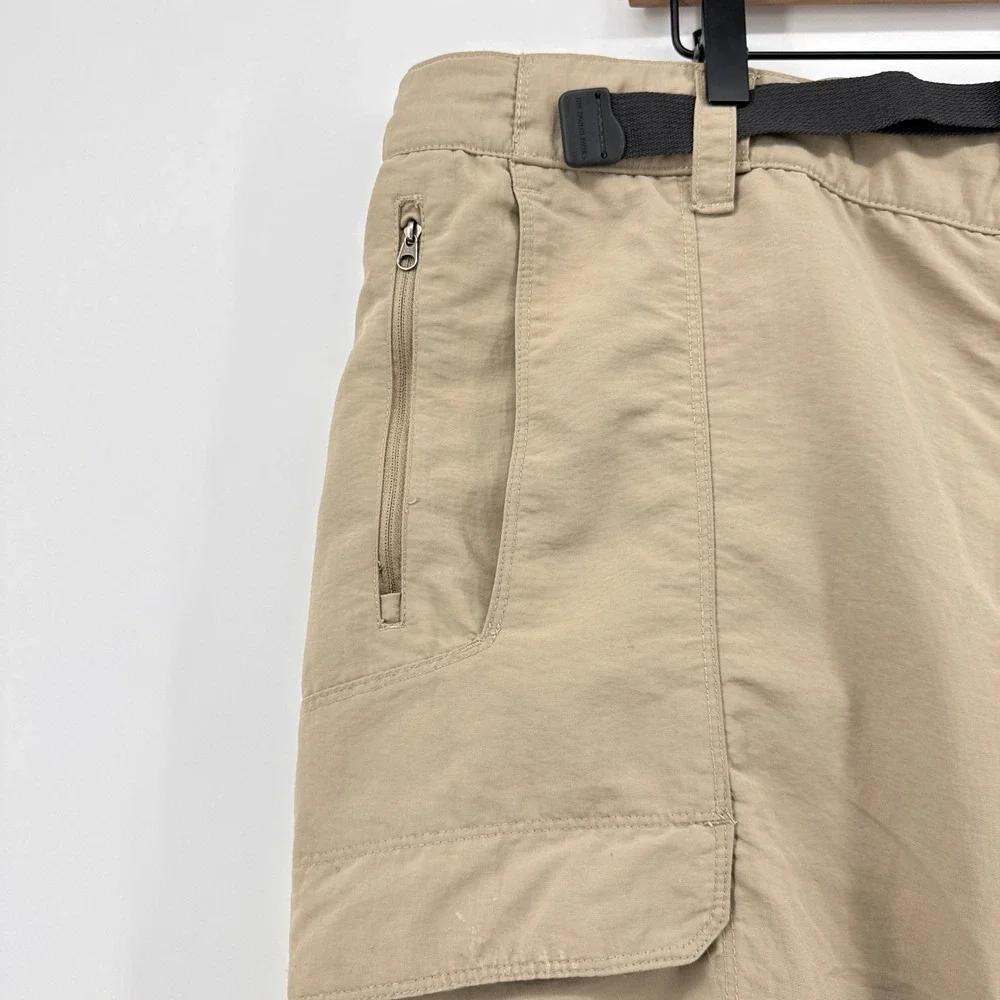 The North Face Mens XXL Beige Paramount Convertible Zip Off Hiking Cargo Pants